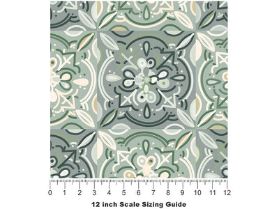 Gerbera Daisy Tile Vinyl Film Pattern Size 12 inch Scale~Rwraps Gerbera Daisy Tile Sizing Chart~3