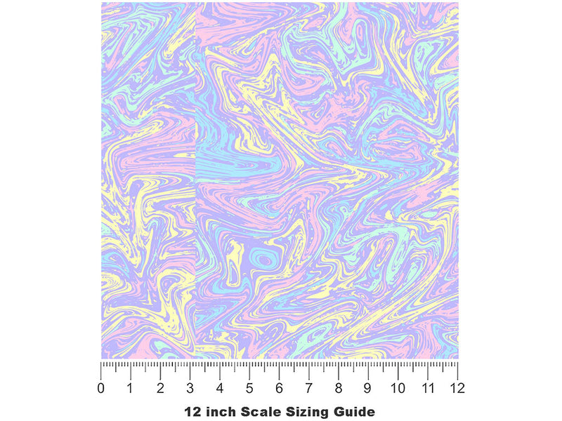 Germfree Adolescence Watercolor Vinyl Film Pattern Size 12 inch Scale~Rwraps Germfree Adolescence Watercolor Sizing Chart~2