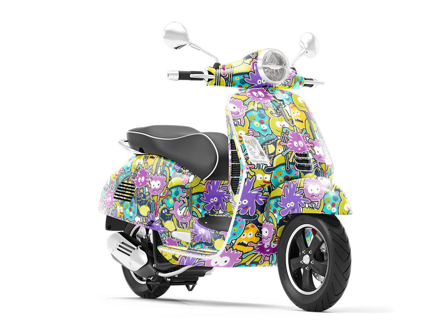 Germophobe  Sticker Bomb Vespa Scooter Wrap Film