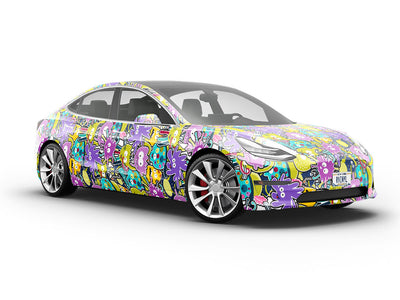 Germophobe  Sticker Bomb Vehicle Vinyl Wrap