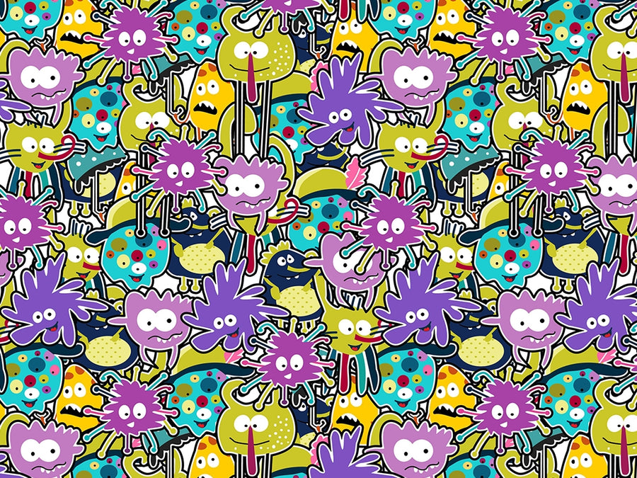 Germophobe  Sticker Bomb Vinyl Wrap Pattern~Rwraps Series 914 Digitally Printed Vinyl Wrap~0