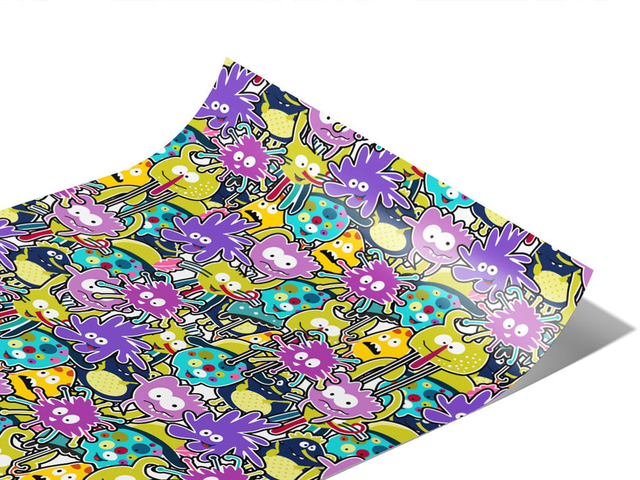 Germophobe  Sticker Bomb Vinyl Wraps~Rwraps Series 914 Digitally Printed Vinyl Wrap~1