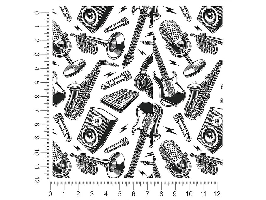 get groovy music 1ft x 1ft Craft Sheets