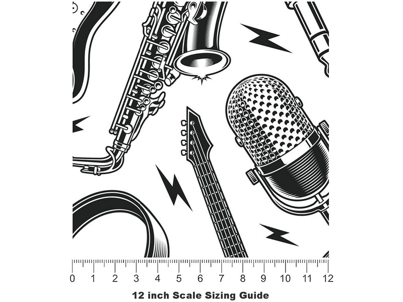 Get Groovy Music Vinyl Film Pattern Size 12 inch Scale~Rwraps Get Groovy Music Sizing Chart~2