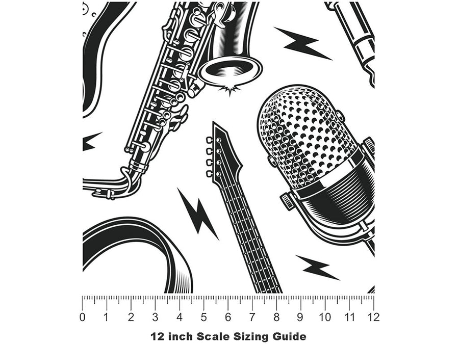Get Groovy Music Vinyl Film Pattern Size 12 inch Scale~Rwraps Get Groovy Music Sizing Chart~2
