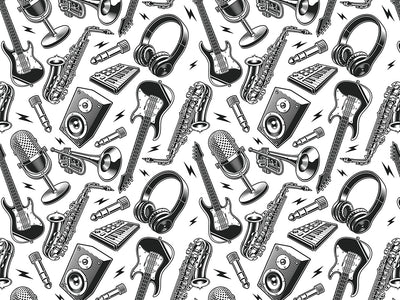 Get Groovy Music Vinyl Wrap Pattern~Rwraps Series 914 Digitally Printed Vinyl Wrap~0