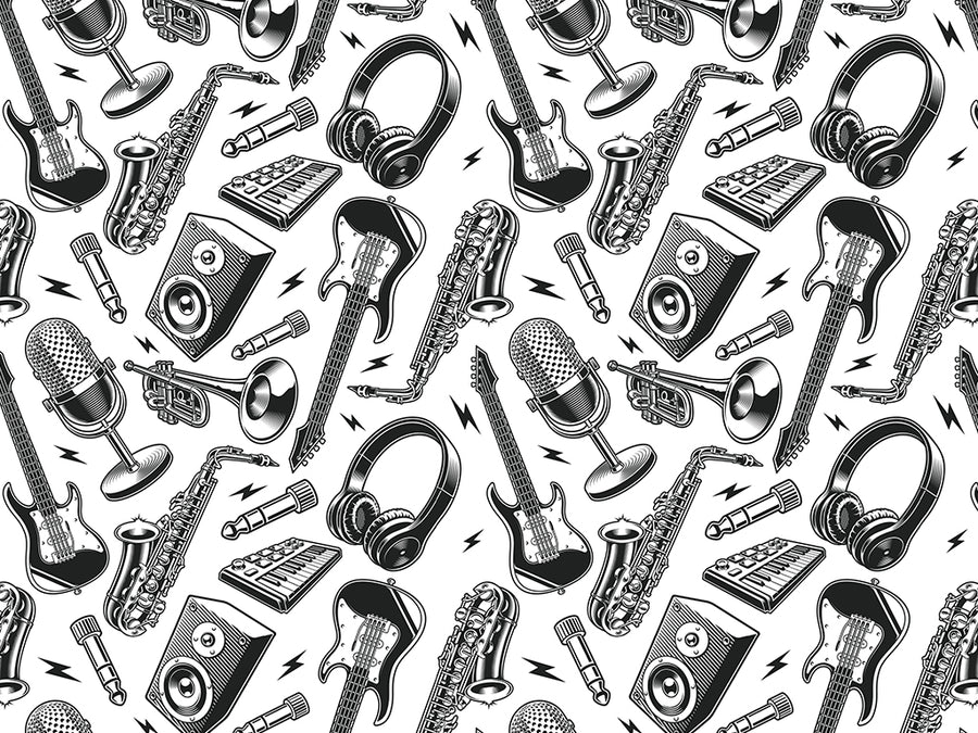 Get Groovy Music Vinyl Wrap Pattern~Rwraps Series 914 Digitally Printed Vinyl Wrap~0