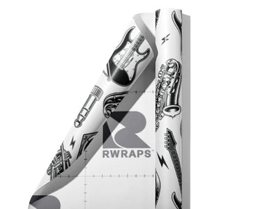 Get Groovy Music Wrap Film Sheets~Rwraps Series 914 Get Groovy Music Scrolled Sheet~3