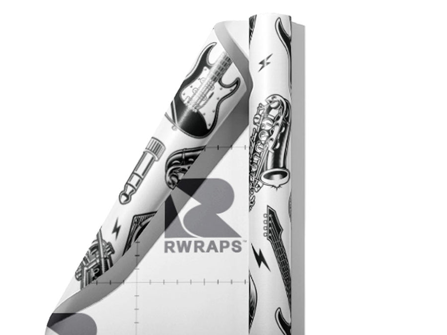 Get Groovy Music Wrap Film Sheets~Rwraps Series 914 Get Groovy Music Scrolled Sheet~3