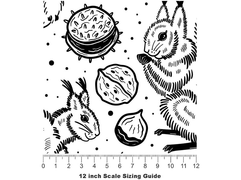 Getting Ready Rodent Vinyl Film Pattern Size 12 inch Scale~Rwraps Getting Ready Rodent Sizing Chart~2