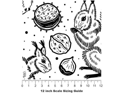 Getting Ready Rodent Vinyl Film Pattern Size 12 inch Scale~Rwraps Getting Ready Rodent Sizing Chart~2