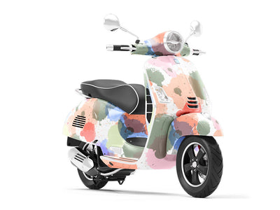 Getting Through It Watercolor Vespa Scooter Wrap Film
