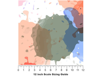 Getting Through It Watercolor Vinyl Film Pattern Size 12 inch Scale~Rwraps Getting Through It Watercolor Sizing Chart~2