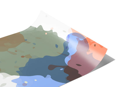 Getting Through It Watercolor Vinyl Wraps~Rwraps Series 914 Digitally Printed Vinyl Wrap~0