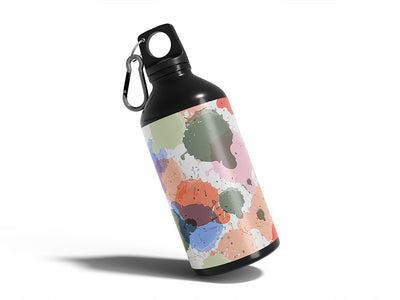 getting through it watercolor Water Bottle DIY Stickers