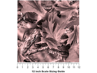 Ghost Pink Camouflage Vinyl Film Pattern Size 12 inch Scale~Rwraps Ghost Pink Camouflage Sizing Chart~2
