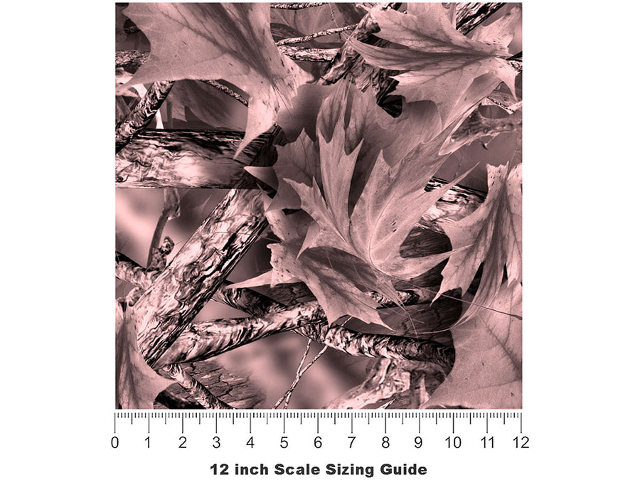 Ghost Pink Camouflage Vinyl Film Pattern Size 12 inch Scale~Rwraps Ghost Pink Camouflage Sizing Chart~2