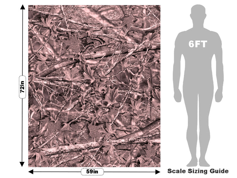 Ghost Pink Camouflage Vehicle Wrap Scale~Rwraps Series 914 Ghost Pink Camouflage Measurements~1