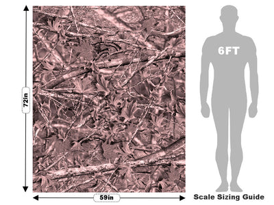 Ghost Pink Camouflage Vehicle Wrap Scale~Rwraps Series 914 Ghost Pink Camouflage Measurements~1