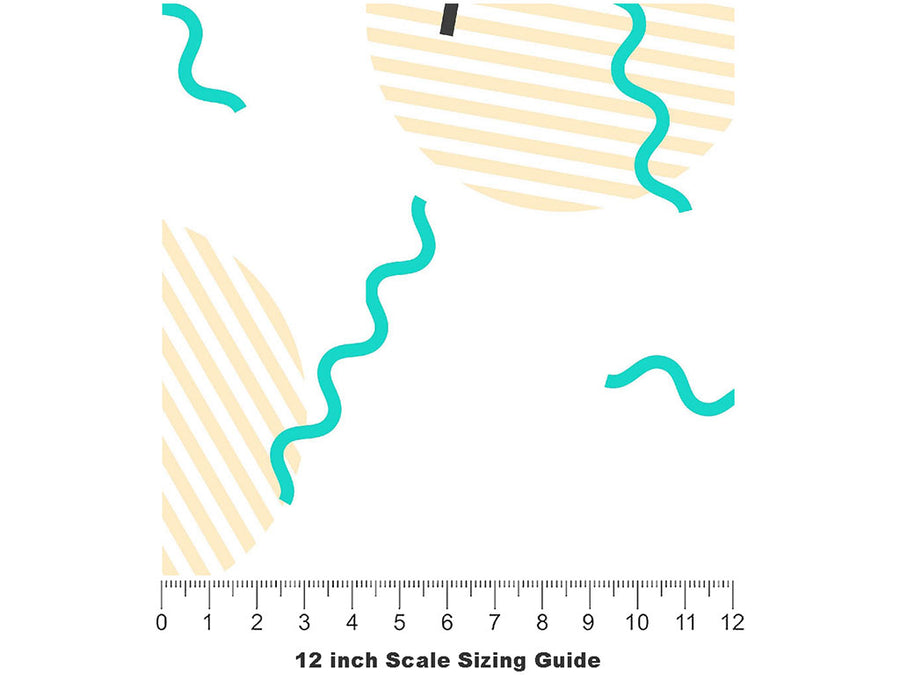 Ghost Type Abstract Vinyl Film Pattern Size 12 inch Scale~Rwraps Ghost Type Abstract Sizing Chart~2