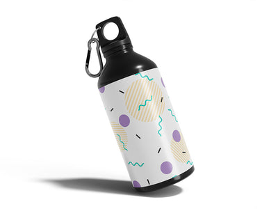 ghost type abstract geometric Water Bottle DIY Stickers