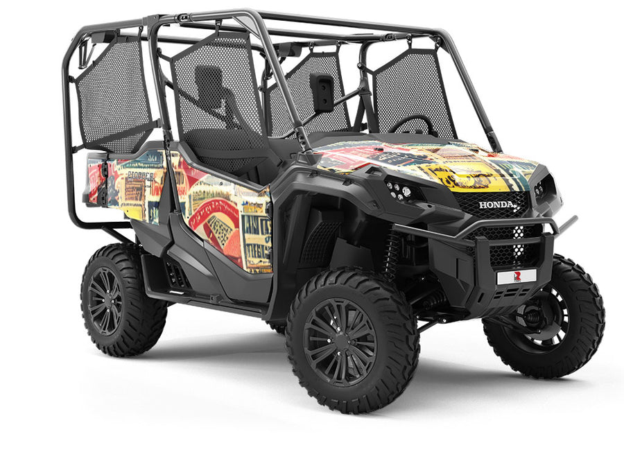 Ghostly Adverts Sticker Bomb Utility Vehicle Vinyl Wrap