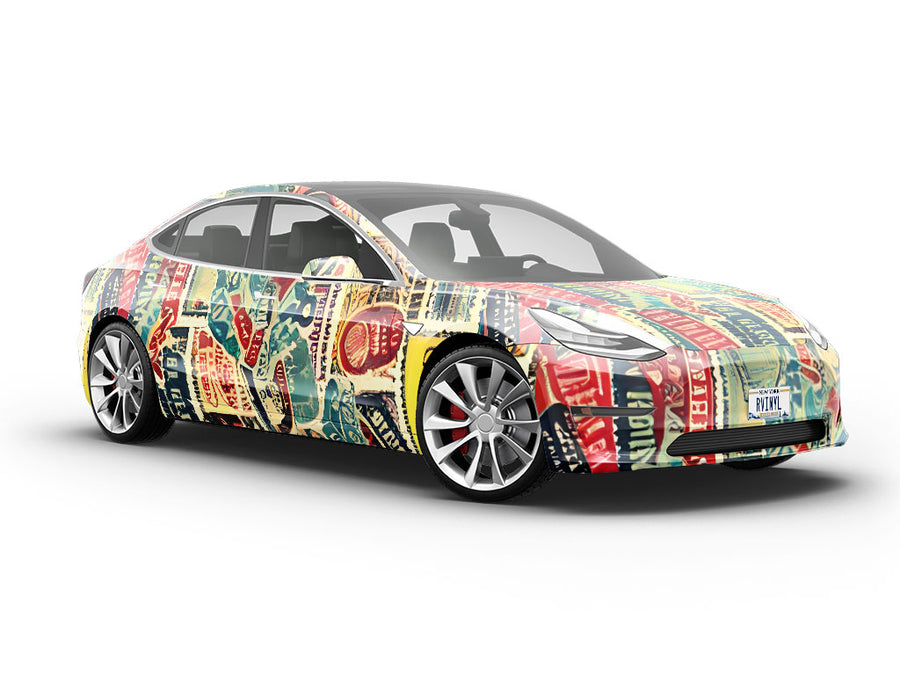 Ghostly Adverts Sticker Bomb Vehicle Vinyl Wrap