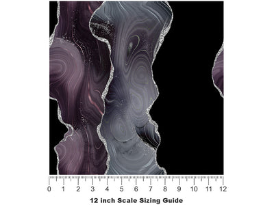 Ghostly Feelings Gemstone Vinyl Film Pattern Size 12 inch Scale~Rwraps Ghostly Feelings Gemstone Sizing Chart~2