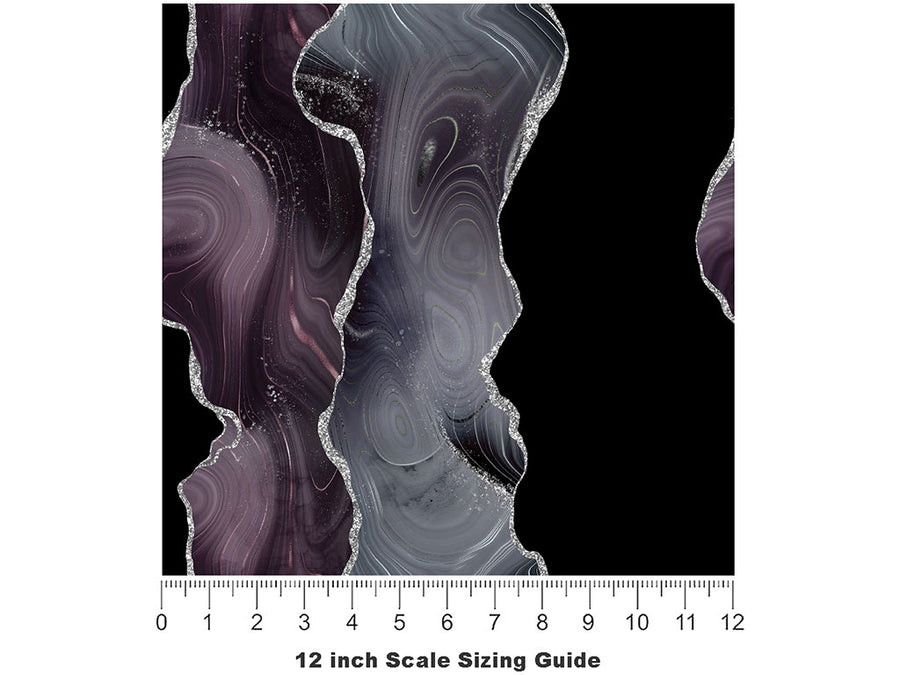 Ghostly Feelings Gemstone Vinyl Film Pattern Size 12 inch Scale~Rwraps Ghostly Feelings Gemstone Sizing Chart~2