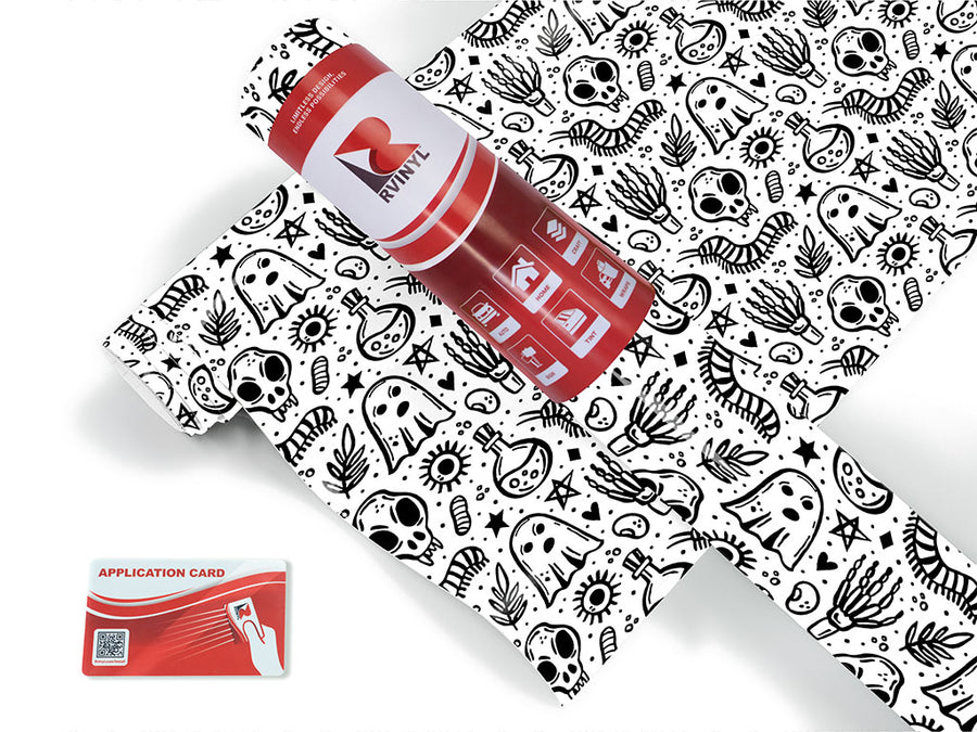 ghostly pale horror Craft Vinyl Roll