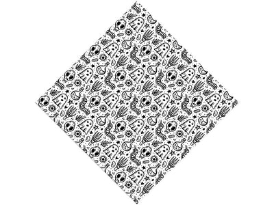 Ghostly Pale Spooky Fun Vinyl Wrap Pattern