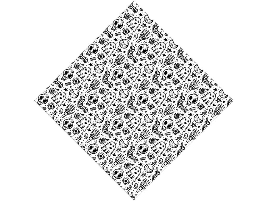 Ghostly Pale Spooky Fun Vinyl Wrap Pattern