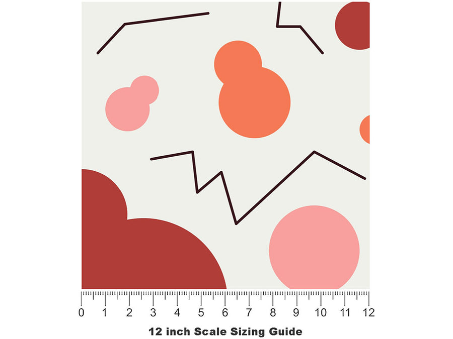 Giant Ants Abstract Vinyl Film Pattern Size 12 inch Scale~Rwraps Giant Ants Abstract Sizing Chart~2