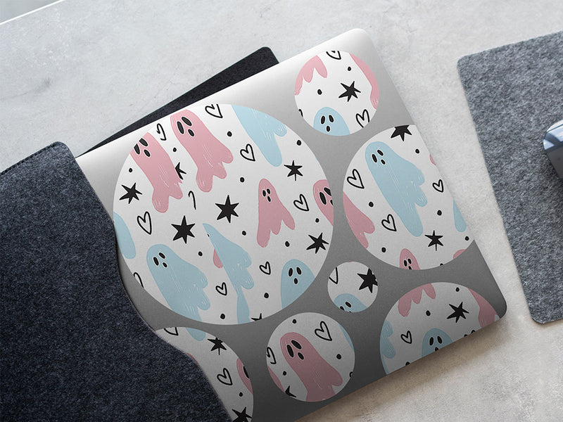 girly ghosties halloween DIY Laptop Stickers