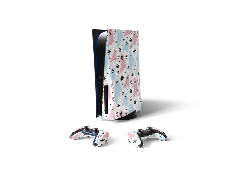 girly ghosties halloween Sony PS5 DIY Skin