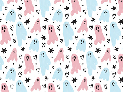Girly Ghosties Halloween Vinyl Wrap Pattern~Rwraps Series 914 Digitally Printed Vinyl Wrap~0