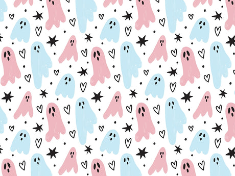 Girly Ghosties Halloween Vinyl Wrap Pattern~Rwraps Series 914 Digitally Printed Vinyl Wrap~0