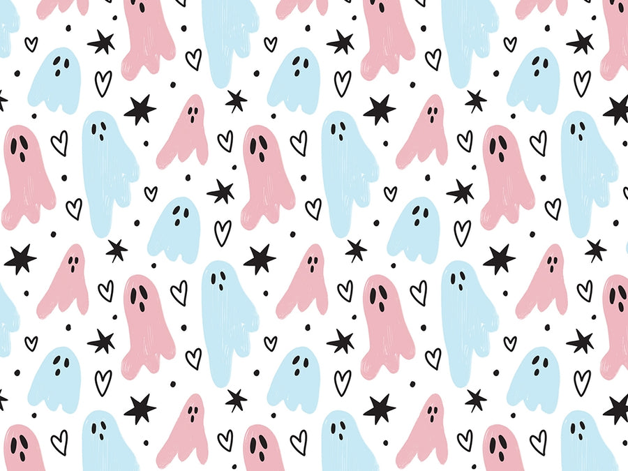 Girly Ghosties Halloween Vinyl Wrap Pattern~Rwraps Series 914 Digitally Printed Vinyl Wrap~0