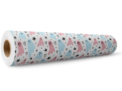 Girly Ghosties Halloween Wrap Film Wholesale Roll~Rwraps Series 914 Digitally Printed Vinyl Roll~5