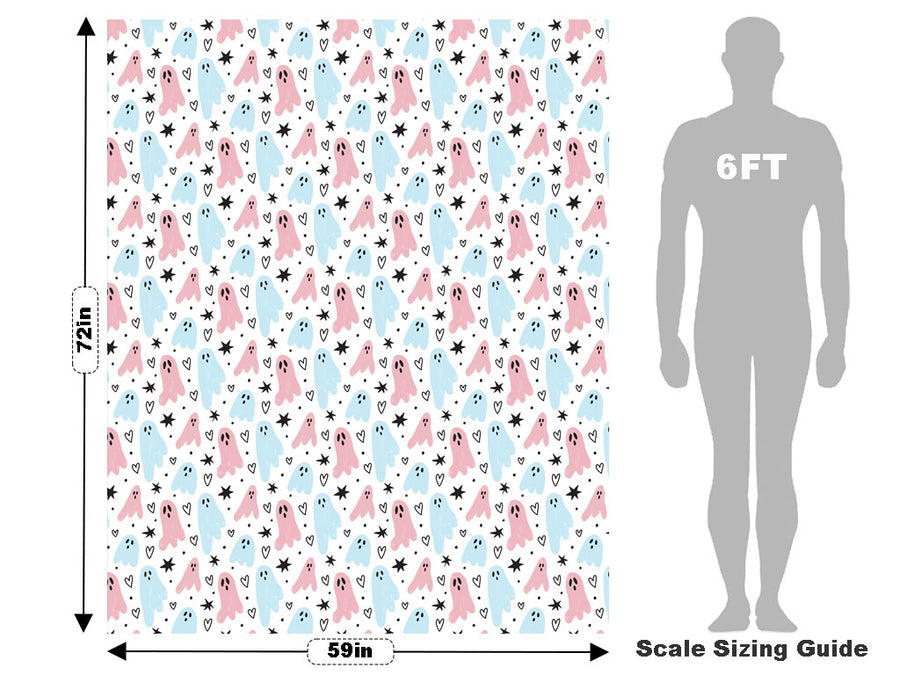Girly Ghosties Halloween Vehicle Wrap Scale~Rwraps Series 914 Girly Ghosties Halloween Measurements~1
