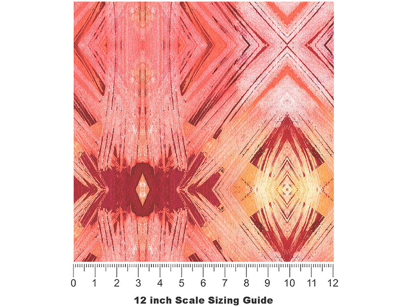 Give Love Watercolor Vinyl Film Pattern Size 12 inch Scale~Rwraps Give Love Watercolor Sizing Chart~2