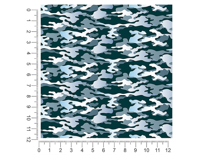 glacier flecktarn camouflage 1ft x 1ft Craft Sheets