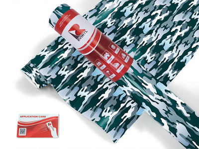 glacier flecktarn camouflage Craft Vinyl Roll