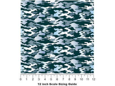 Glacier Flecktarn Camouflage Vinyl Film Pattern Size 12 inch Scale~Rwraps Glacier Flecktarn Camouflage Sizing Chart~3