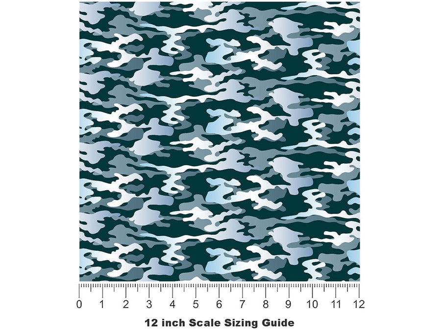 Glacier Flecktarn Camouflage Vinyl Film Pattern Size 12 inch Scale~Rwraps Glacier Flecktarn Camouflage Sizing Chart~3