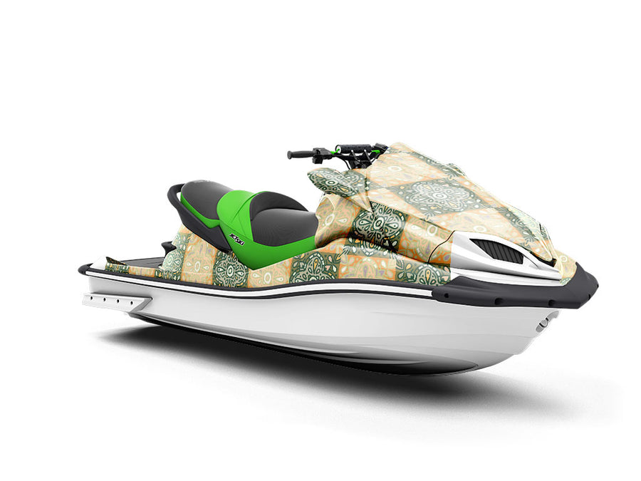 Gladiolus Tile Jet Ski Vinyl Customized Wrap