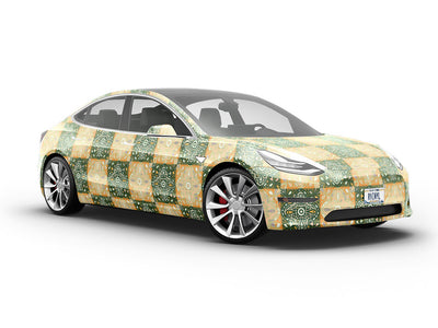 Gladiolus Tile Vehicle Vinyl Wrap