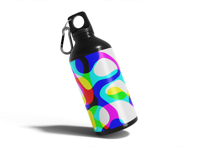 glam rock retro Water Bottle DIY Stickers