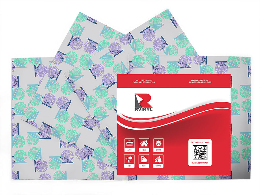 glamorous passing abstract geometric Craft Vinyl Sheet Pack