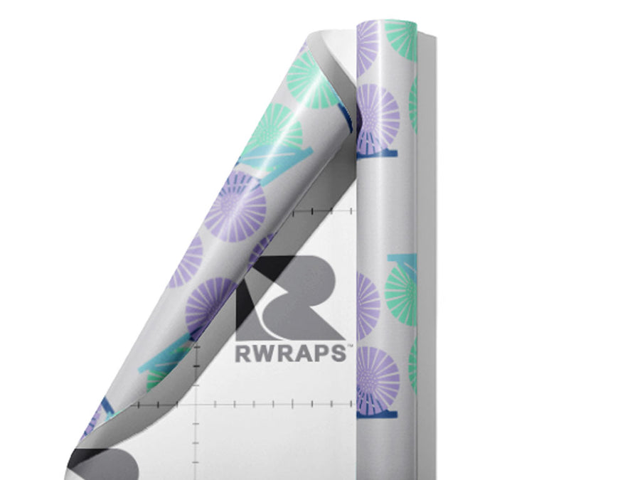Glamorous Passing Abstract Wrap Film Sheets~Rwraps Series 914 Glamorous Passing Abstract Scrolled Sheet~3